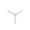 fanco flow dc ceiling fan with led light in white blades