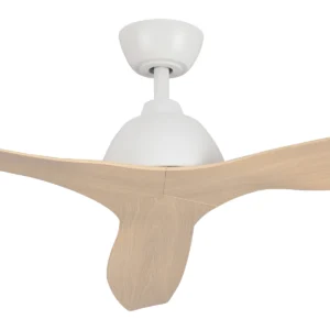fanco Breeze AC Ceiling Fan with White with Beechwood Blades 48 inch Motor