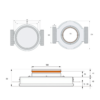 Ergovent Rondo Frameless Diffuser Vent White (100mm) - Image 8