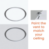 Ergovent Rondo Frameless Diffuser Vent White (100mm) - Image 5