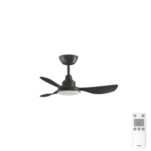 Ventair Glacier DC Ceiling Fan with LED Light - Black 36