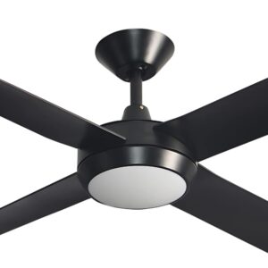 Hunter Pacific Concept DC Ceiling Fan Black 52" with LED - Close up