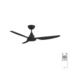ventair glacier dc ceiling fan 48 inch in black finish