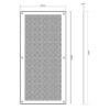 alpine ventilation eave vents 400x200mm - dimensions