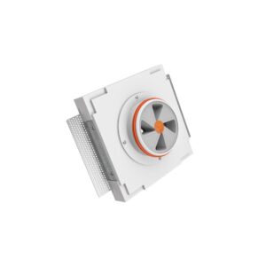 Ergovent Kvadro Frameless Diffuser - Square White - angled1