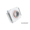 Ergovent Kvadro Frameless Diffuser - Square White - angled2