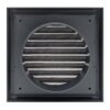 Plastic Flyscreen Vent - 100mm (Dark Grey) - back