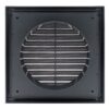 Plastic Flyscreen Vent - 125mm (Dark Grey) - back