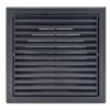 Plastic Flyscreen Vent - 125mm (Dark Grey) - front