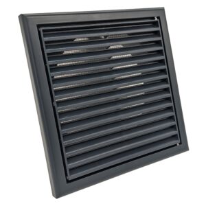 Plastic Flyscreen Vent - 150mm (Dark Grey)
