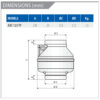 elicent-axc-125-tp-centrifugal-inline-dimensions