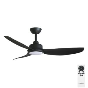 Three Sixty Trinity DC 48" Ceiling Fan with LED - Black - with remote control