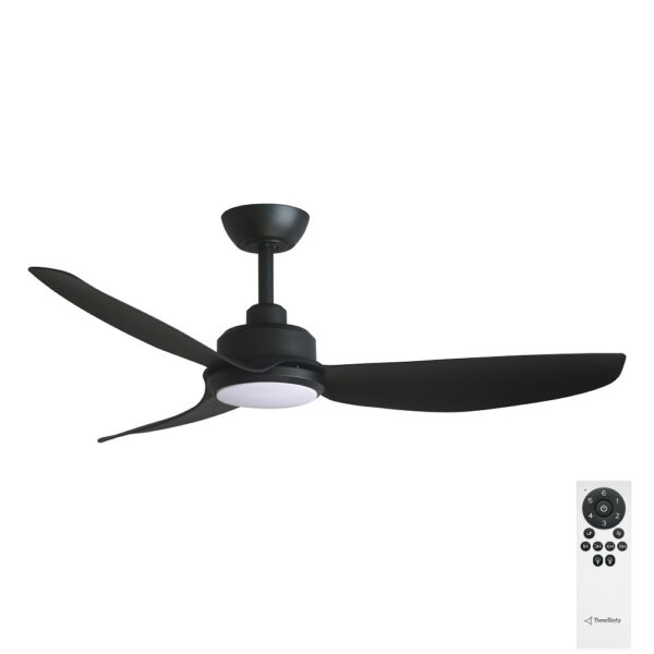 Three Sixty Trinity DC 48" Ceiling Fan with LED - Black - with remote control