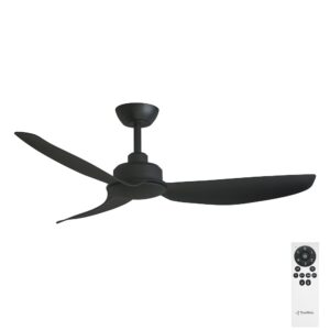 Three Sixty Trinity DC 48" Ceiling Fan - Black - with remote control