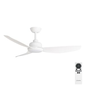 Three Sixty Trinity DC 48" Ceiling Fan with LED - Matte White - with remote control