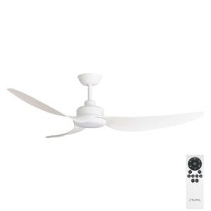 Three Sixty Trinity DC 56" Ceiling Fan with LED - Matte White - with remote control