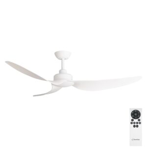 Three Sixty Trinity DC 56" Ceiling Fan - Matte White - with remote control