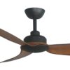 Three Sixty Trinity DC Ceiling Fan - Black/Koa - close up