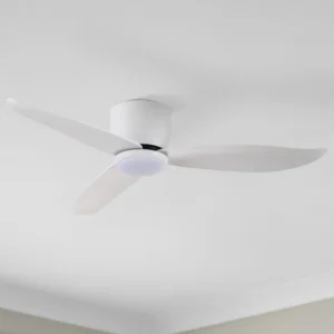 Claro Essentials Spirit DC Ceiling Fan with Light 52 inch White Bedroom