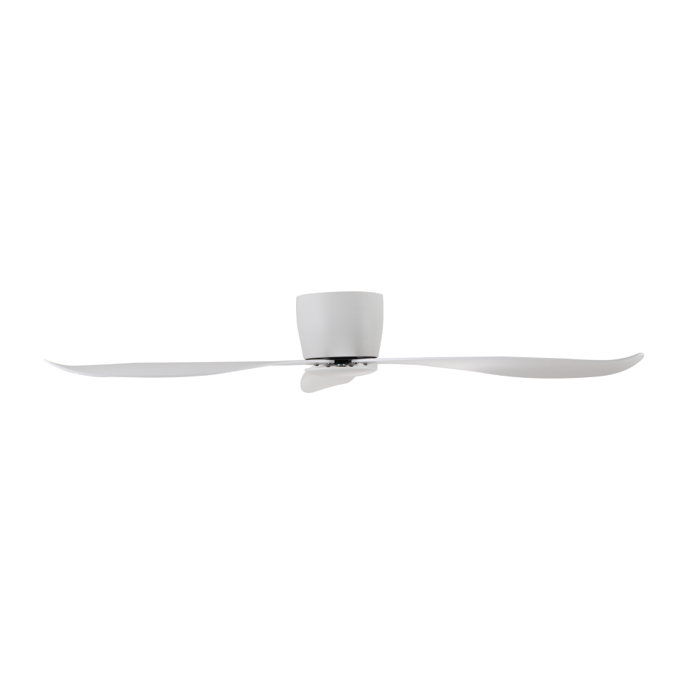 Claro Essentials Spirit DC Ceiling Fan - White 52" - side view