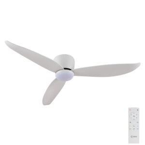Claro Essentials Spirit DC Ceiling Fan with LED Light - White 52" - main