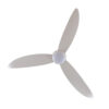 Claro Essentials Spirit DC Ceiling Fan with LED Light - White 52