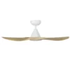 eglo-surf-dc-40-inch-white-with-oak-blades-with-cct-led-light-side-view