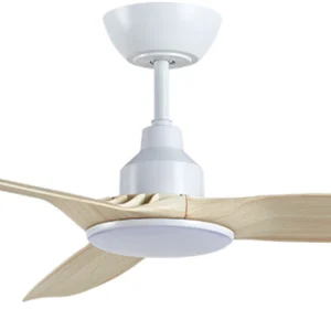 ventair-skyfan-dc-60-inch-white-with-light-oak-blades-with-cct-led-light-close-up