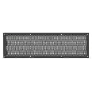Alpine Ventilation Aluminium Fascia Vent 400 x 120mm with Adaptor Kit - Colourbond Woodland Grey