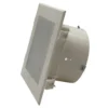 Alpine Ventilation Snap-in Aluminium Face Eave Vent (White) angled view