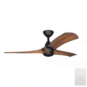 three-sixty-arumi-ac-v2-52-inch-matte-black-with-koa-blades-no-light-and-wall-control