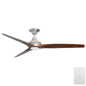 three-sixty-spitfire-ac-v2-60-inch-brushed-nickel-with-koa-blades-with-cct-led-light-and-wall-control