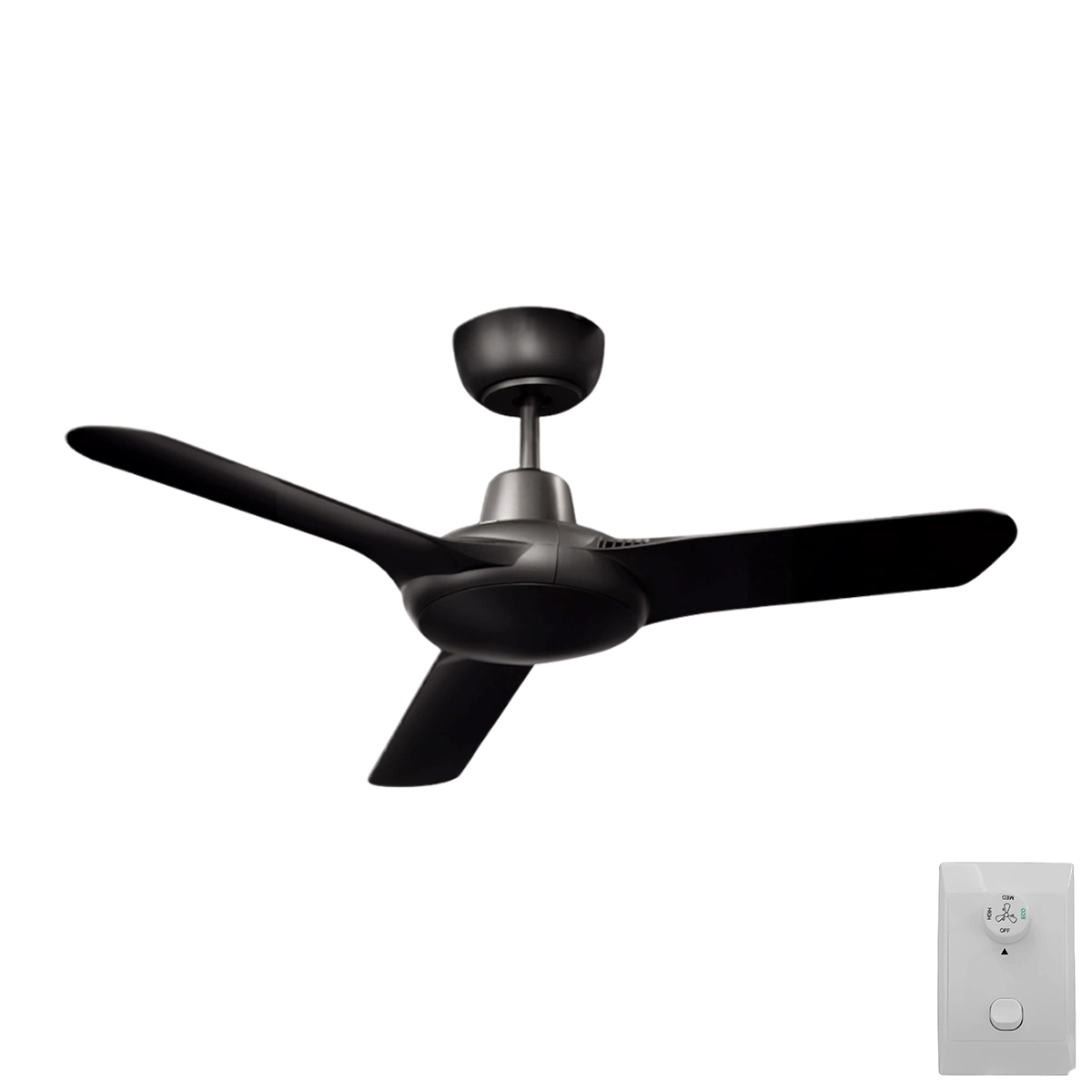 ventair-spyda-36-inch-black-no-light-with-wall-control