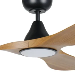 eglo-surf-48-dc-ceiling-fan-black-with-burmese-teak-blades-with-cct-led-light-close-up