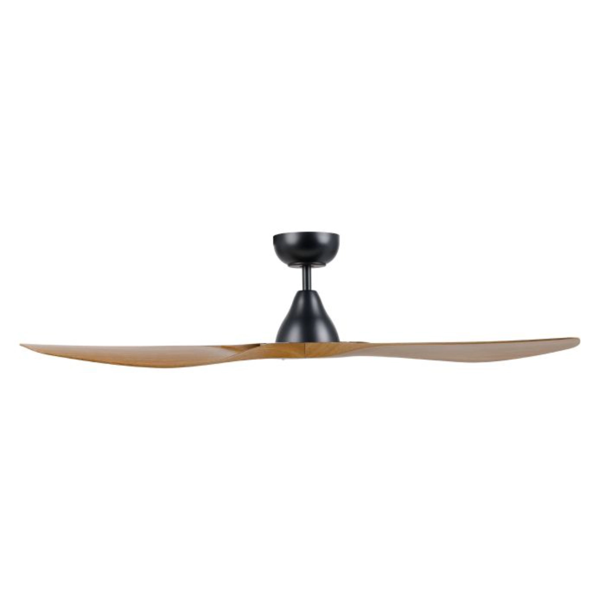 eglo-surf-dc-52-black-with-burmese-teak-no-light-side-view