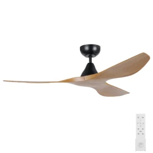 eglo-surf-dc-52-black-with-burmese-teak-no-light-with-remote