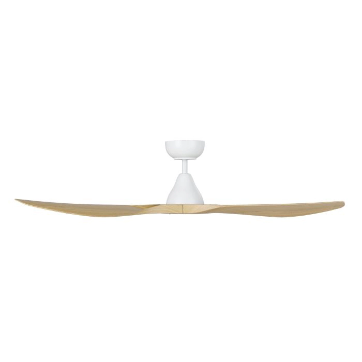 eglo-surf-dc-52-white-with-oak-blades-no-light-side-view