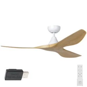 eglo-surf-smart-dc-52-white-with-oak-blades-no-light-with-remote