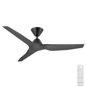 Fanco Infinity-iD DC Ceiling Fan with Remote – Black 48″