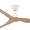 Fanco Infinity-iD DC Ceiling Fan - White with Beechwood Timber-style Blades 48