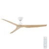 Fanco Infinity-iD DC Ceiling Fan - White with Beechwood Blades 60