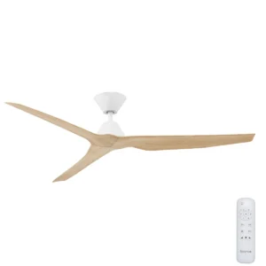 Fanco Infinity-iD DC Ceiling Fan - White with Beechwood Blades 60" - main