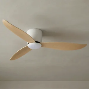 claro-essentials-spirit-dc-52-inch-white-with-light-timber-style-abs-blades-with-cct-light-close-up-view