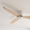 claro-essentials-spirit-dc-ceiling-fan-with-led-light-white-with-timber-style-blades-close-up-angled-insitu