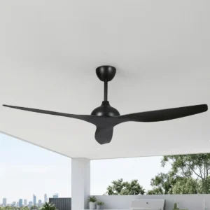 claro-whisper-ip66-58-inch-black-no-light-installed-in-covered-outdoor-ceiling