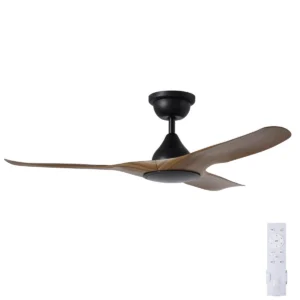 eglo-tahiti-ip66-52-inch-dc-ceiling-fan-black-teak-no-light-with-remote-control