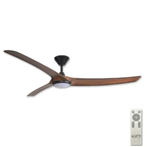 hunter-pacific-aqua-ip66-v3-dc-70-ceiling-fan-with-led-light-black-with-koa-blades