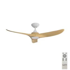 hunter-pacific-evolve-dc-48-inch-ceiling-fan-white-with-oak-timber-style-abs-blades-with-led-light-and-remote-control
