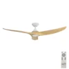 hunter-pacific-evolve-dc-60-inch-ceiling-fan-white-with-oak-timber-style-abs-blades-with-led-light-and-remote-control