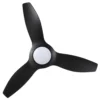 Claro Glider High Airflow DC Ceiling Fan with LED Light - Black 52" - Image 7